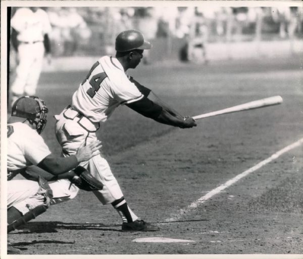 1957-59 Hank Aaron Milwaukee Braves "The Sporting News Collection Archives" Original Type 1 8" x 10" Photo - Lot of 2 (Sporting News Collection Hologram/MEARS Type 1 Photo LOA)