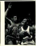 1985 Michael Jordan Chicago Bulls 49 Point Effort "Chicago Sun-Times" Original Type 1 8" x 10" Photo (Sun Times Hologram/MEARS Type 1 Photo LOA)