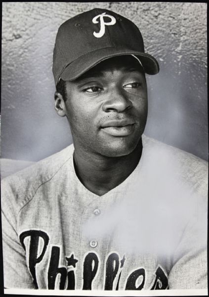 1965 Richie Allen Philadelphia Phillies "TSN Collection Archives" Original Type 1 9.5" x 13.5" Choice Jumbo Oversized Photo (TSN Collection Hologram/MEARS Type 1 Photo LOA) 1:1, Unique 