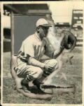 1928 Jimmie Wilson St. Louis Cardinals "The Sporting News Collection Archives" Original Type 1 8" x 10" Photo (Sporting News Collection Hologram/MEARS Type 1 Photo LOA)