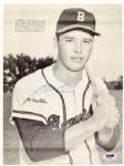 1953-65 Eddie Mathews Milwaukee Braves Signed Photo - Lot of 9 JSA