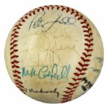 1982 Milwaukee Brewers World Series Team Signed OAL (MacPhail) Baseball w/ 27 Sigs. Incl. Harvey Kuenn Robin Yount Pete Vuckovich Paul Molitor - JSA