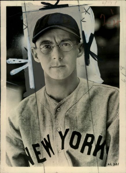 1932 Danny MacFayden New York Yankees "The Sporting News Collection Archives" Original Type 1 5" x 7" Photo (Sporting News Collection Hologram/MEARS Type 1 Photo LOA)