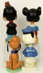 1960s Walt Disney World  Bobbing Heads Nodders Set of (4) - Daffy Duck Goofy Pluto & Mickey Mouse