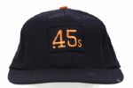 1950-60's Game Cap Lot (3) Colt 45's, Reds, A's (MEARS LOA) 