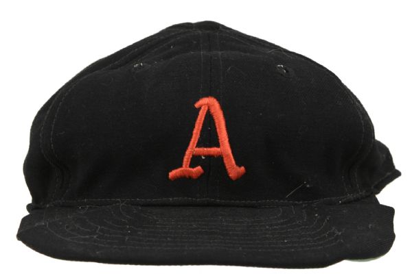 1950-60s Game Cap Lot (3) Colt 45s, Reds, As (MEARS LOA) 