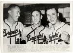 1953-65 Milwaukee Braves Photo Collection - Lot of 12 With Burdette Hank Aaron Warren Spahn Joe Torre 