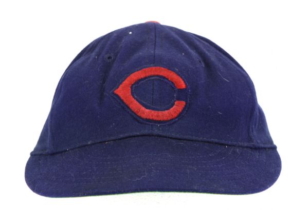 1950 Johnny Vandermeer Chicago Cubs Game Worn Cap (MEARS LOA)