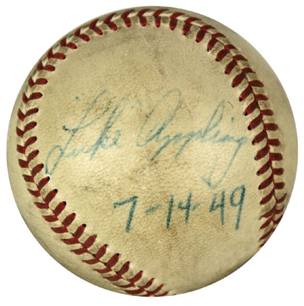 1949 Luke Appling Chicago White Sox Single Signed OAL Harridge Baseball Vintage Period Autograph - JSA