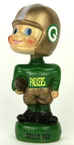 1970s Green Bay Packers Toes Up Plastic Nodder
