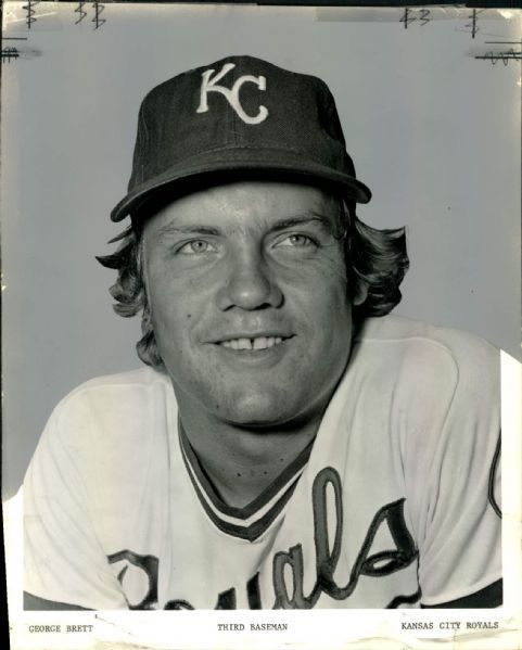 1975 George Brett Kansas City Royals "The Sporting News Collection Archives" Original 8" x 10" Production Art (Sporting News Collection Hologram/MEARS Photo LOA)