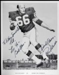 1975-95 Ray Nitschke Green Bay Packers Signed Photo - Lot of 2 - JSA