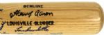 1990s Milwaukee Braves Signed Hank Aaron Model Bat w/ Aaron Warren Spahn Eddie Mathews Lou Burdette - JSA