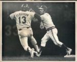 1974 World Series Oakland Athletics Los Angeles Dodgers The Sporting News Collection Archives Original Type 1 Photos (Sporting News Collection Hologram/MEARS Type 1 Photo LOA) - Lot of 29