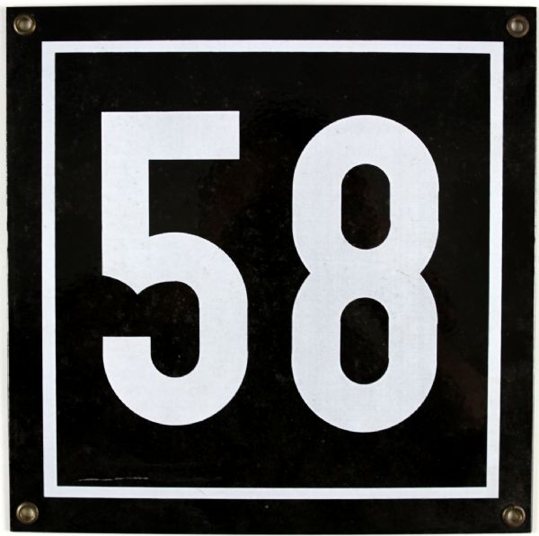 1950s New York Yankee Stadium Box Seat Section Sign 