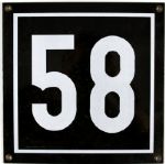 1950s New York Yankee Stadium Box Seat Section Sign 