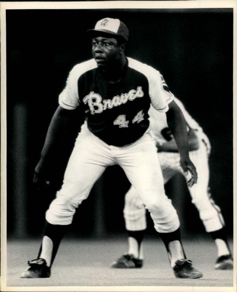 1967-73 circa Hank Aaron Atlanta Braves "The Sporting News Collection Archives" Original Type 1 8" x 10" Photo (Sporting News Collection Hologram/MEARS Type 1 Photo LOA) - Lot of 2