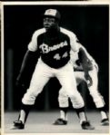 1967-73 circa Hank Aaron Atlanta Braves "The Sporting News Collection Archives" Original Type 1 8" x 10" Photo (Sporting News Collection Hologram/MEARS Type 1 Photo LOA) - Lot of 2