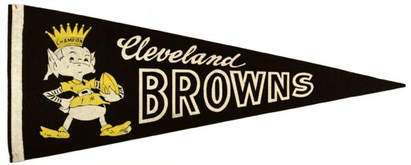 1960s Cleveland Browns Champion Full Size 29" Pennant