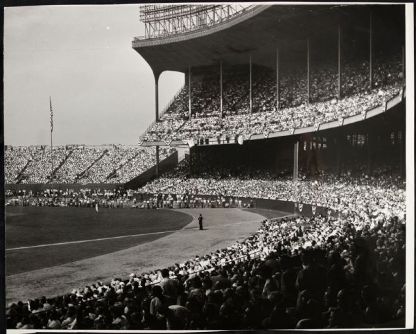 1954 Cleveland Stadium "The Sporting News Collection Archives" Original First Generation 10.5" x 13" Choice Jumbo Oversized Photo (TSN Collection Hologram/MEARS Photo LOA) 1:1, Unique