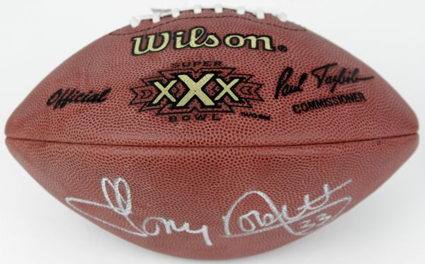 1996 Tony Dorsett Dallas Cowboys Signed ONFL Super Bowl XXX Football - JSA
