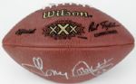 1996 Tony Dorsett Dallas Cowboys Signed ONFL Super Bowl XXX Football - JSA