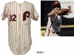 1978 Steve Carlton Philadelphia Phillies Home Jersey Cap & Undershirt (MEARS A10)