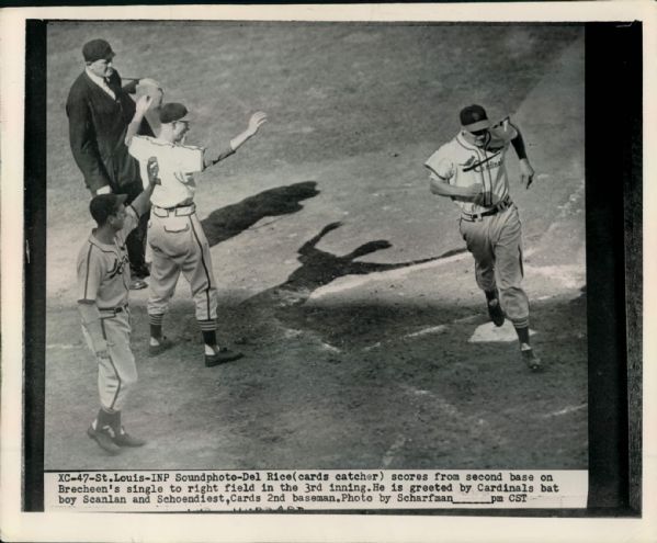 1946 World Series St. Louis Cardinals vs. Boston Red Sox "The Sporting News Collection Archives" Original Type 1 Photo - Lot of 27 (Sporting News Collection Hologram/MEARS Type 1 Photo LOA)