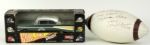 1978-96 Ray Nitschke Green Bay Packers Signed Goal Line Classic Car & Mini-Football - JSA