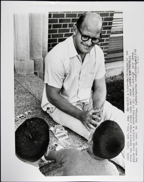1963 Ray Nitschke Green Bay Packers Generation 1 7" x 9" Photo - Trading Football Cards - SPORT Magazine Photo