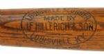 1906-11 Nap Lajoie J.F. Hillerich & Sons Hand Turned Professional Model Decal Game Used Bat (MEARS A7)