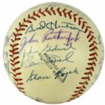 1954 & 1955 St. Paul Saints Team Signed Baseball - Lot of 2 One with Basketball HOFer Bill Sharman - JSA