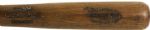 1920's Rogers Hornsby Leacock (Rawlings Hanna Batrite) Professional Model Game Bat -St. Louis Cardinals (MEARS LOA)