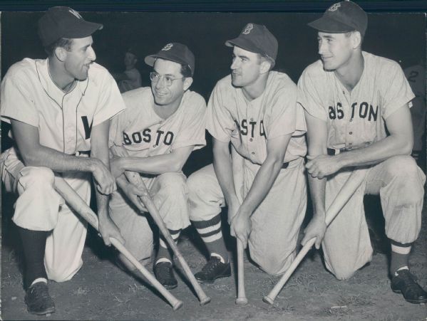 1940s Ted Williams & Dom DiMaggio Boston Red Sox "The Sporting News Collection Archives" Original Type 1 7" x 9 1/2" Production Art (Sporting News Collection Hologram/MEARS Type 1 Photo LOA)