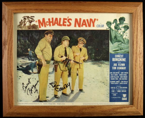 1964 McHales Navy Signed 11" x 14" Promotional 64/204 - JSA