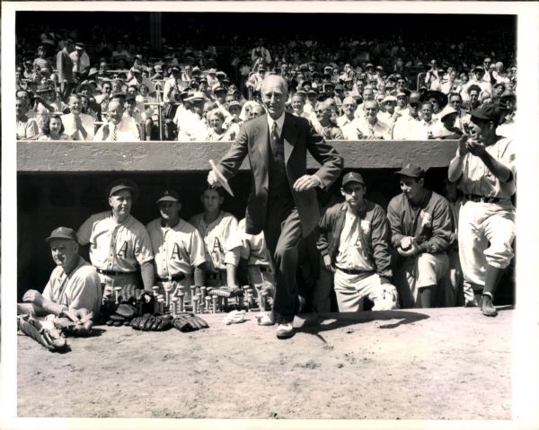 1949 Mr. Connie Mack Day Philadelphia Athletics at Yankee Stadium "The Sporting News Collection Archives" Original 7" x 9" Photo (Sporting News Collection Hologram/MEARS Photo LOA)