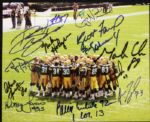 1995 Green Bay Packers Signed 8" x 10" Photo w/ Reggie White Mike Holmgren Brett Favre - JSA 