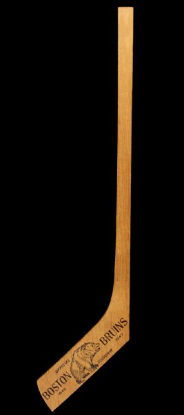 1946-47 Boston Bruins Souvenir Hockey Stick With Facsimile Signatures of Team (Dit Clapper HOF Induction) 