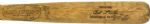 1950 Chet Laabs H&B Louisville Slugger Professional Model Game Used Bat - Milwaukee Brewers - St. Louis Browns. (MEARS Auction LOA)
