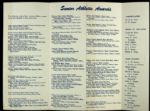 1953 Ray Nitschke Personal Proviso High School Athletic Banquet Program - Family Letter Green Bay Packers Legend