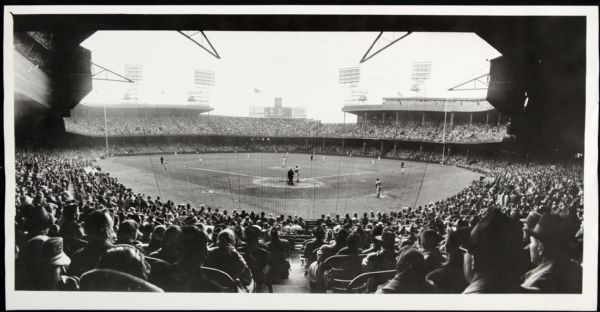 1956 Opening Day at Detroits Briggs Stadium "The Sporting News Collection Archives" Original Type 7.25" x 14" Choice Jumbo Oversized Photo (TSN Collection Hologram/MEARS Photo LOA) 1:1, Unique