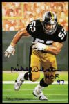 1997 Mike Webster Pittsburgh Steelers Signed Goal Line Art Card - JSA