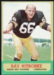 1963 Ray Nitschke Green Bay Packers Rookie Card #96