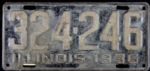 1936 Illinois License Plate Given to Ray Nitschke With Estate Letter - Green Bay Packers Legend