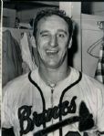1960 Warren Spahn Milwaukee Braves "The Sporting News Collection Archives" Original 7.5" x 9.5" Photo (Sporting News Collection Hologram/MEARS Photo LOA)