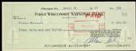 1970 Inaugural Season Bud Selig Signed Check From First Year of the Milwauikee Brewers - JSA