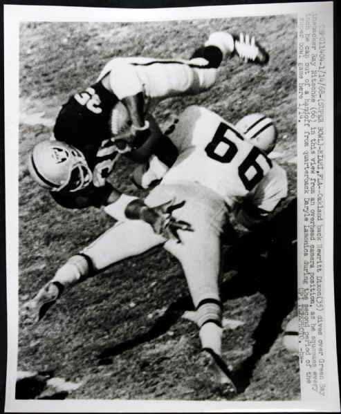 1968 Ray Nitschke Green Bay Packers Super Bowl II Generation 1 8" x 10" Photo 