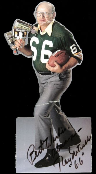 1990 Ray Nitschke Green Bay Packers Signed Store Display & Schedule - JSA