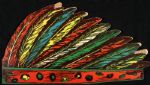 1953 Milwaukee Braves Great Sioux Uprising Cardboard Indian Head Dress & Promotional
