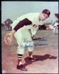 1956-57 Mickey Vernon Boston Red Sox Signed 8" x 10" Photo - JSA
